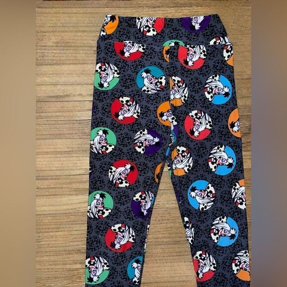 Lularoe tween LEGGINGS • DISNEY’S CRUELLA DeVIL • ADULT 00-0 & JUNIORS 8-16 •EUC - Picture 2 of 14